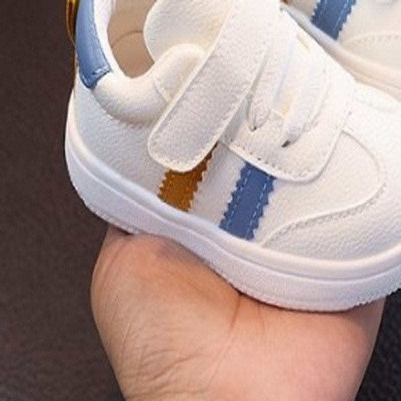 Boys' Toddler Shoes for Spring/Autumn, Soft-Soled Children's Shoes for 1-2 and a Half Year Old, Girls' Spring/Autumn Breathable Shoes, Children's Small White Sole Shoes